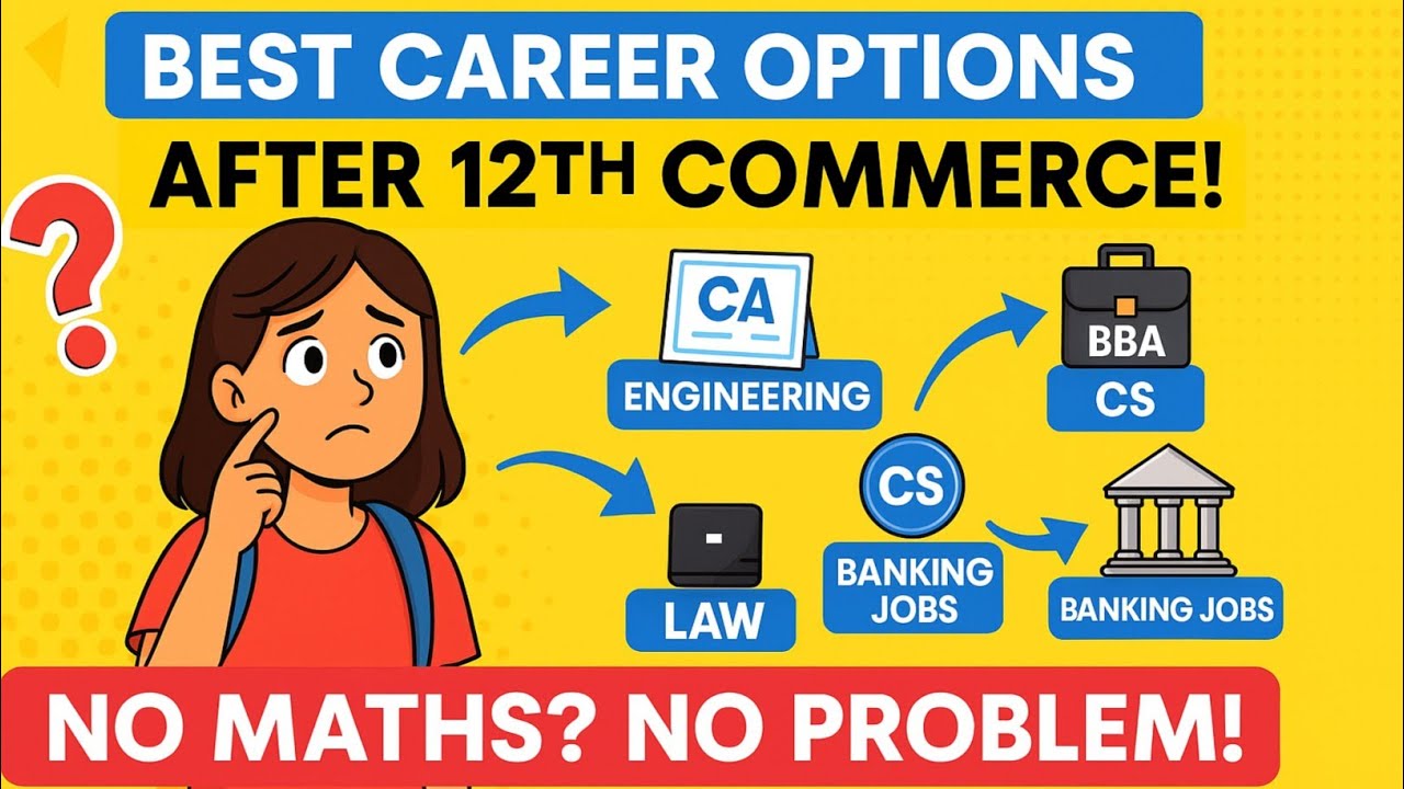 Best Career Options After 12th Commerce | High Salary Courses Without Maths! | Ayush Arena