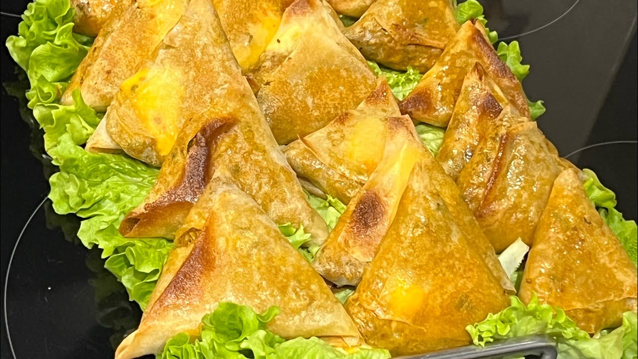 PREPARATIF RAMADAN/SAMOUSSA/ BRICKS VIANDE HACHEE /VACHE QUI RIT : Simple, rapide et cuisson au four