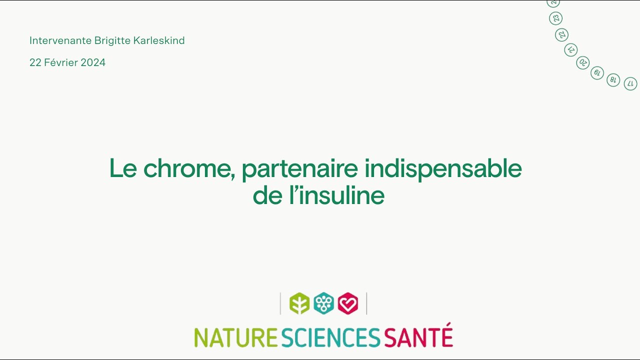 Le chrome, partenaire indispensable de l’insuline