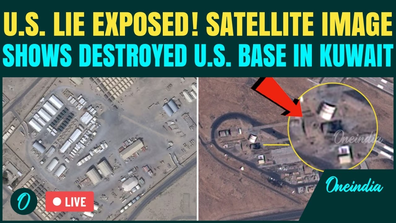 Iran HUMILIATES U.S.? LIVE: Satellite Image REVEALS Destroyed U.S. Ali Al Salem  Base In Kuwait