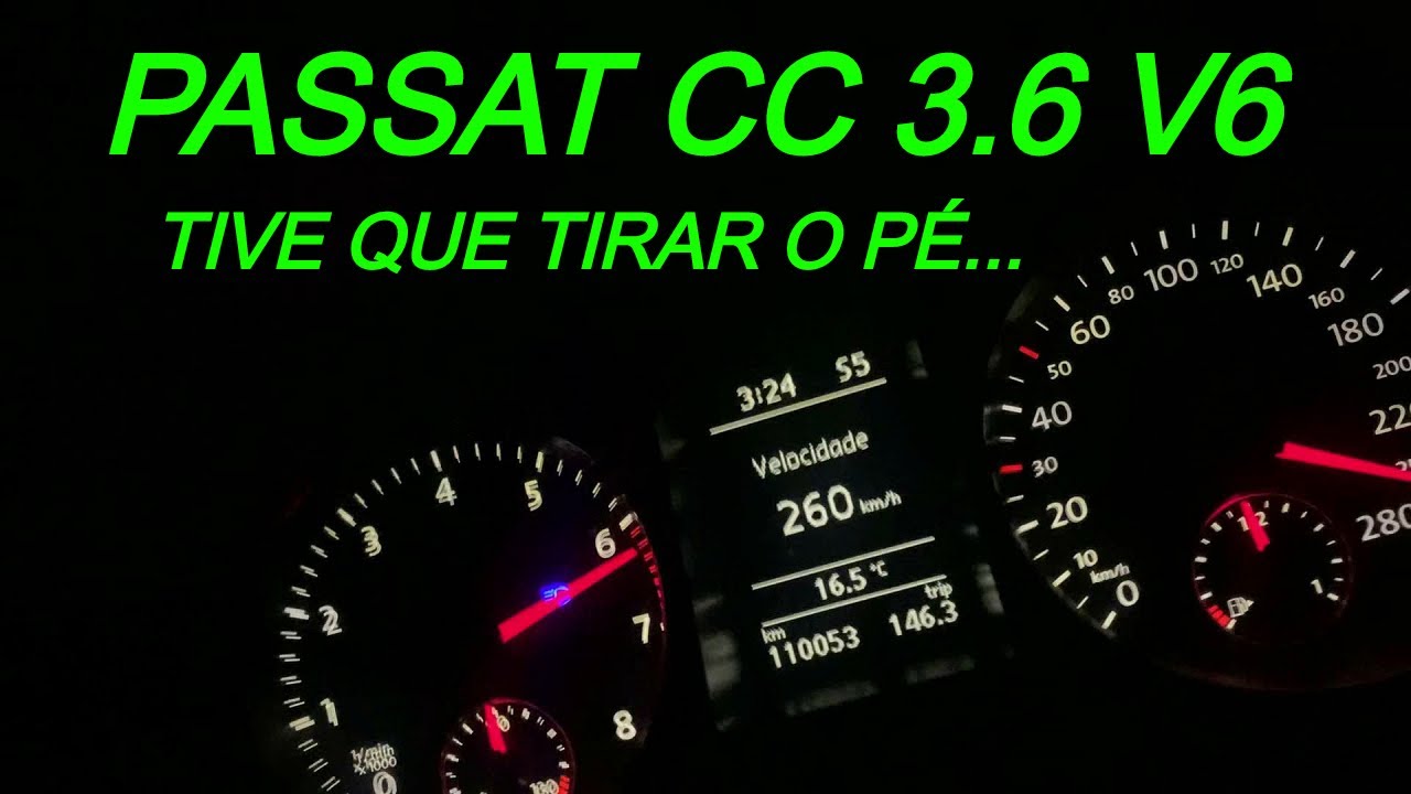 VW PASSAT CC 3.6 V6 - TOP SPEED ATÉ 260 KM/H