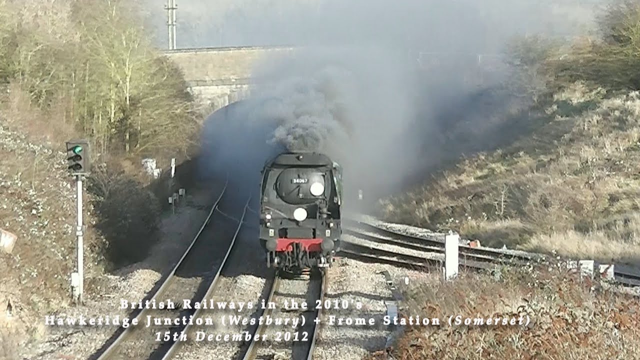 BR in the 2010s Hawkeridge Junction (Westbury) + Frome Station (Somerset) on 15th December 2012
