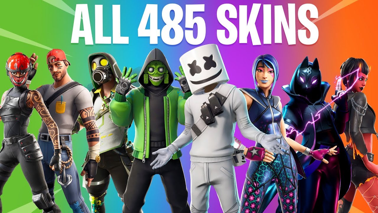 FORTNITE ALL SEASON SKINS (All Season 1 to 10 Skins)