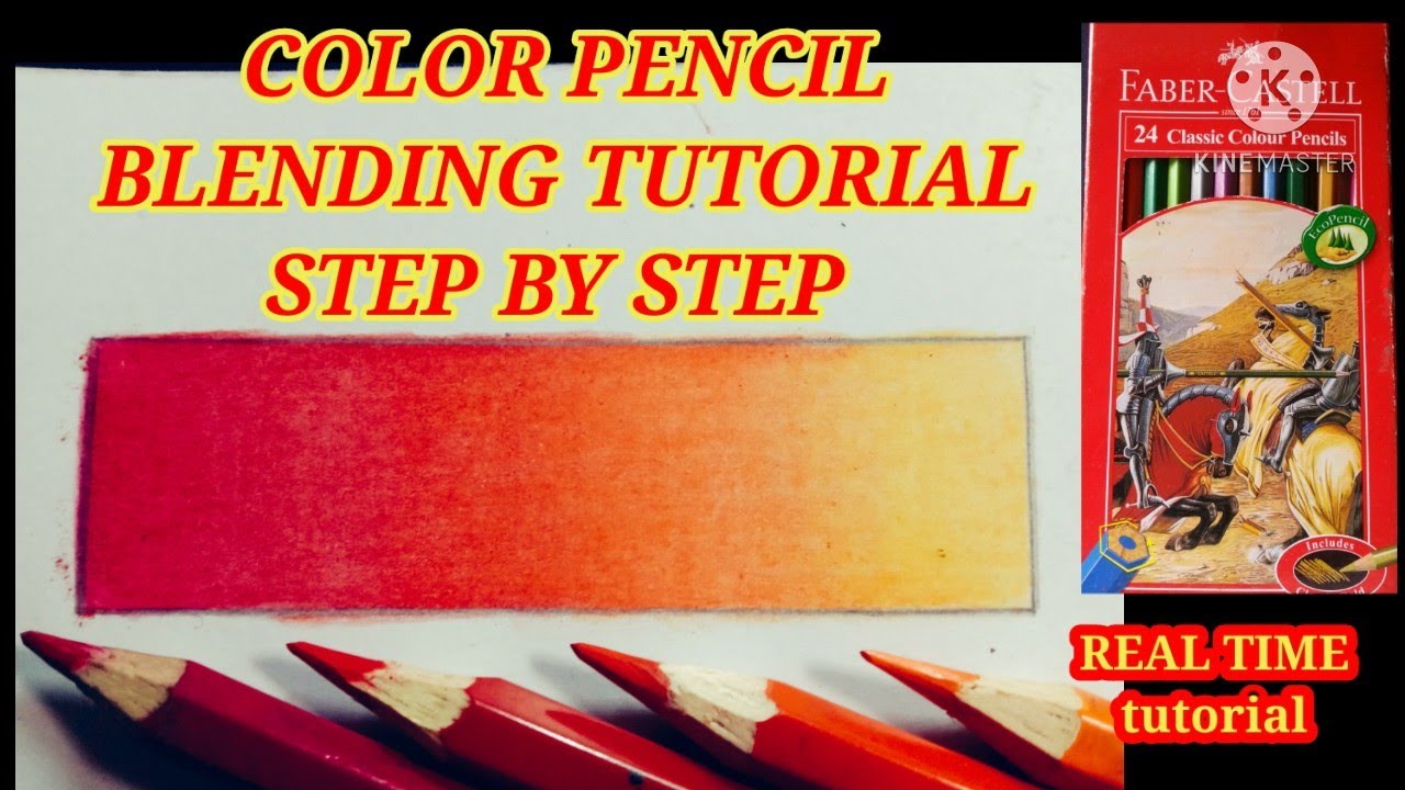 HOW TO BLENDING COLOR PENCIL | FABER CASTELL CLASSIC COLOUR PENCIL | REALTIME TUTORIAL