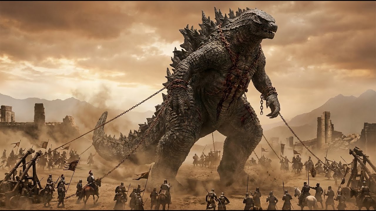 King Kong & Godzilla vs Orc Army Titans and Military Unite in an Epic City War | Skull Island Battle