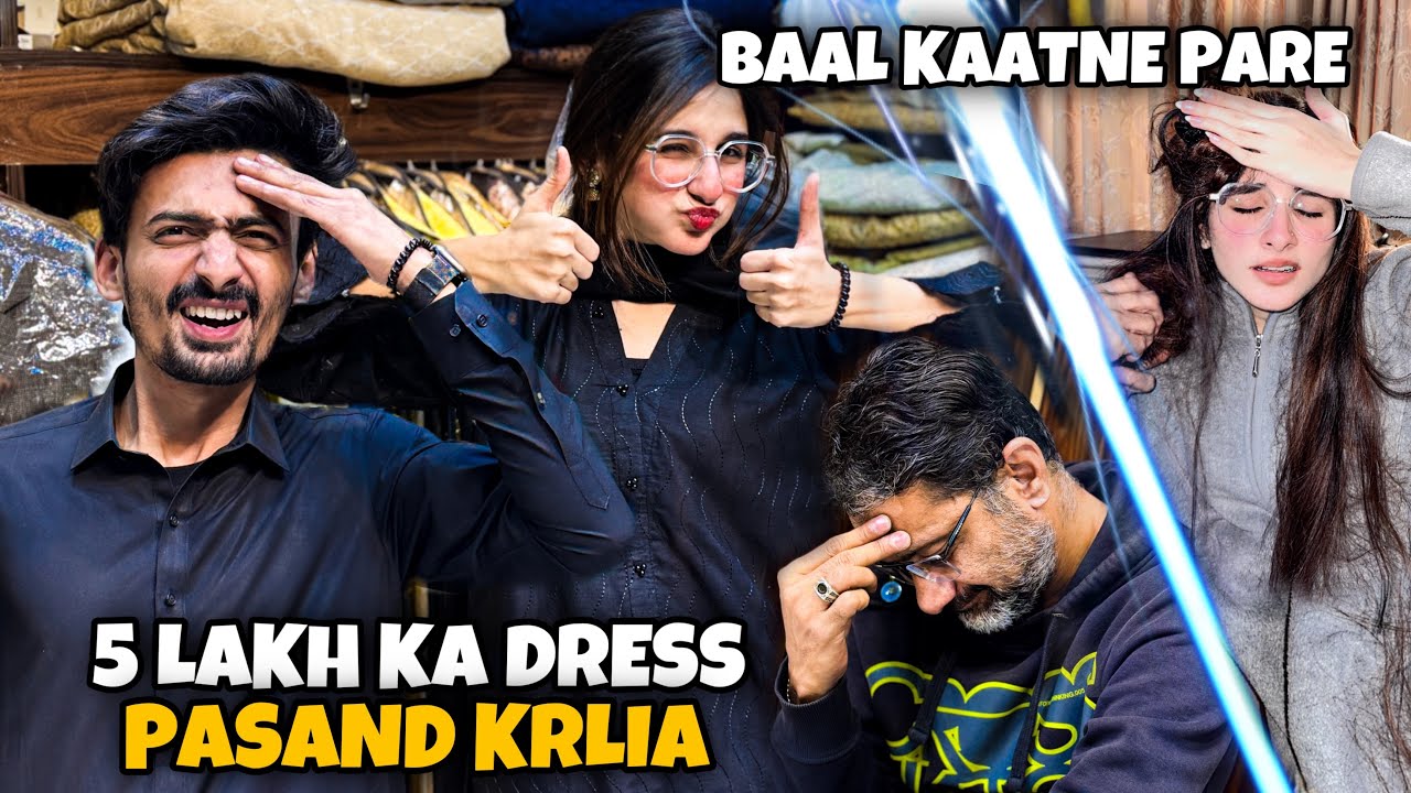 Itna mehenga dress pasand kara 🤯 | Papa gussa 😡 | Baal cut kardiye 😭 | ALISHBA HAIDER