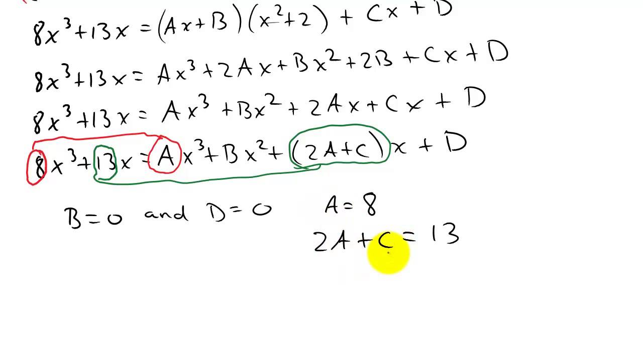Integration Partial Fractions Example 4 (Quadratic)