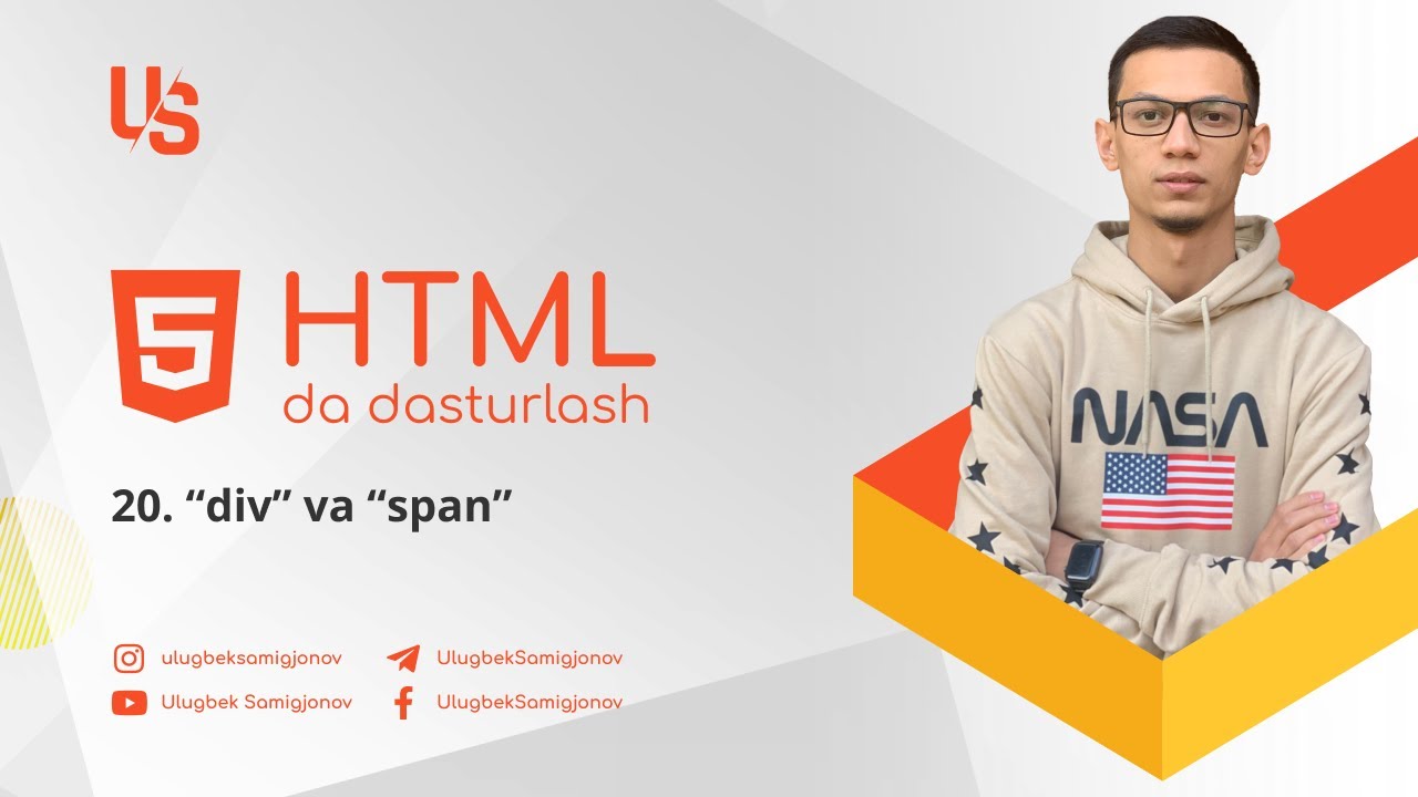 HTMLda dasturlash | 20. 