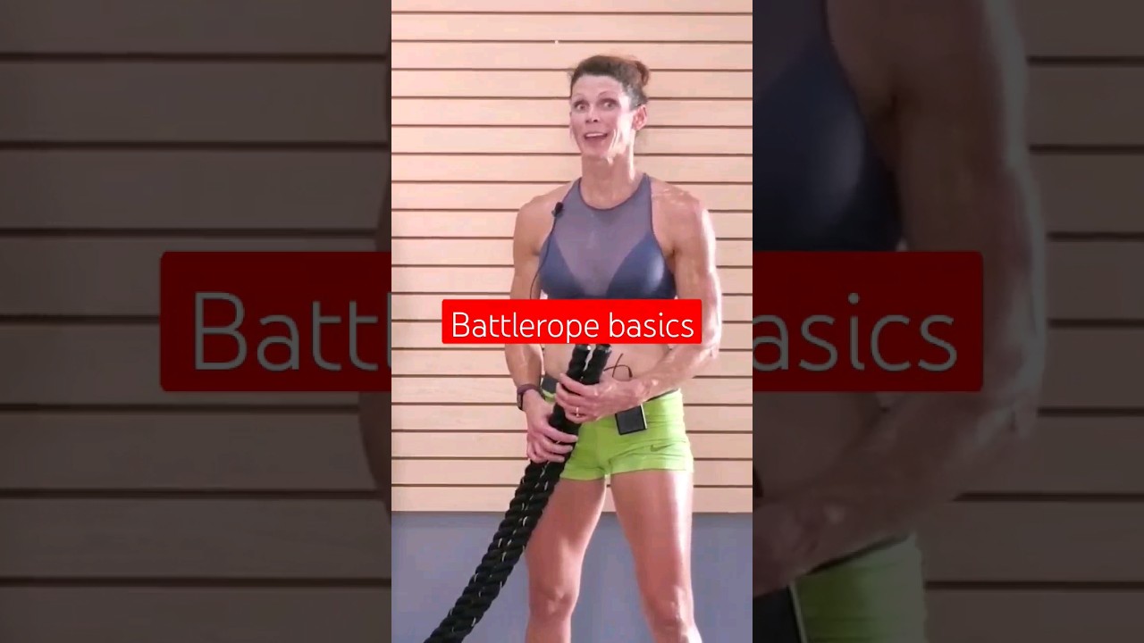 Battle Rope basics! #battleropeworkout #battlerope #fitnessmotivation #fitness #fullbodyworkout