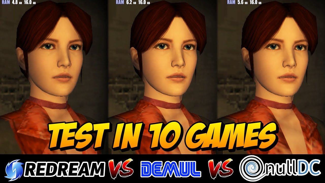 REDREAM vs NullDC vs DEMUL 10 GAMES  | PERFORMANCE TEST | What is the best Dreamcast emulator?