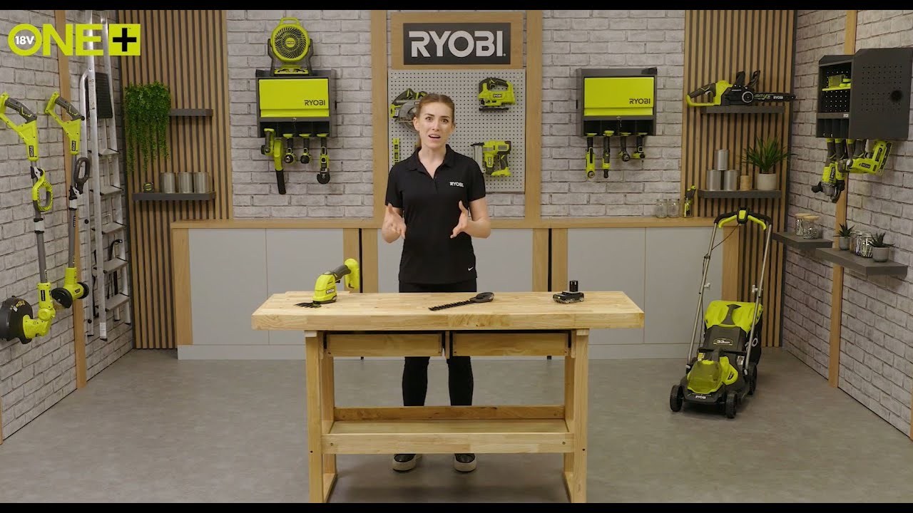 RYOBI® 18V ONE+™ Cordless 2-in-1 Grass Shear & Shrubber [RY18GSA]