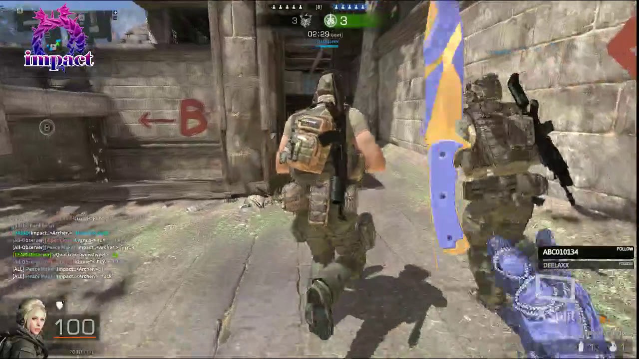 Black Squad Clan Match *  Random mercenary vs-FLY-