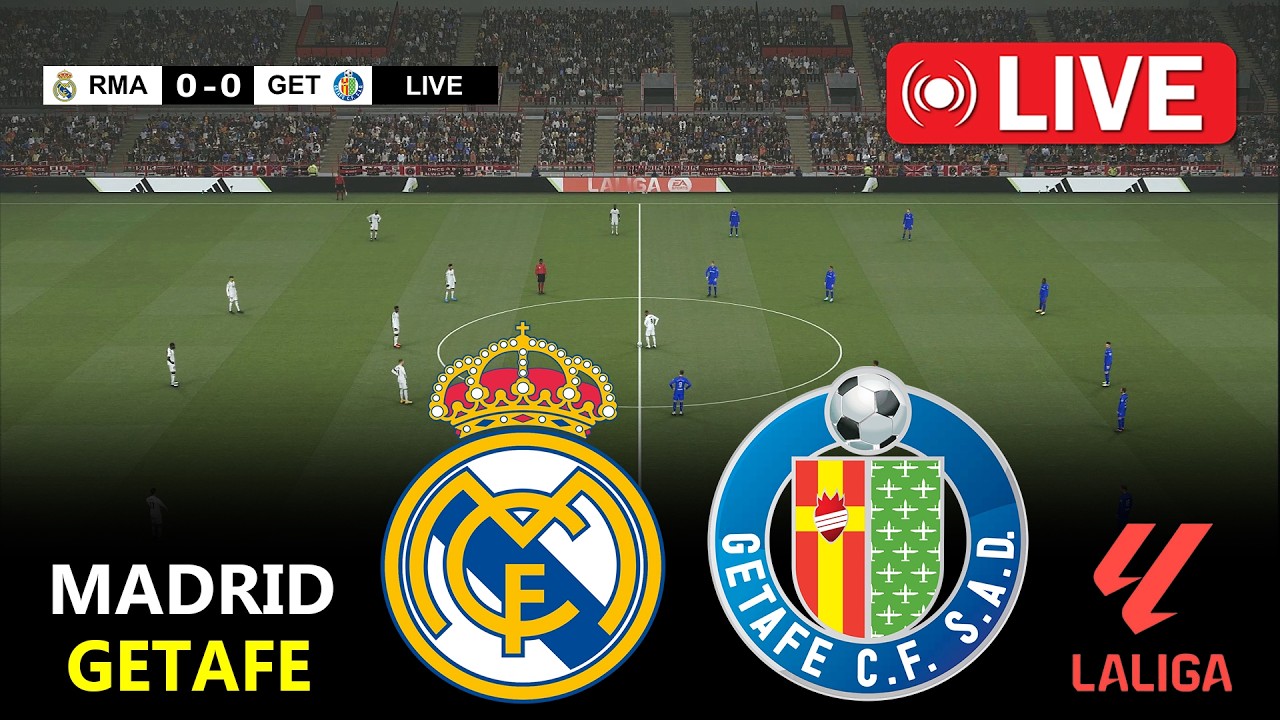 🔴EN DIRECT : Real Madrid - Getafe | La Liga 2026 | Match complet en streaming | PES 21 Simulation