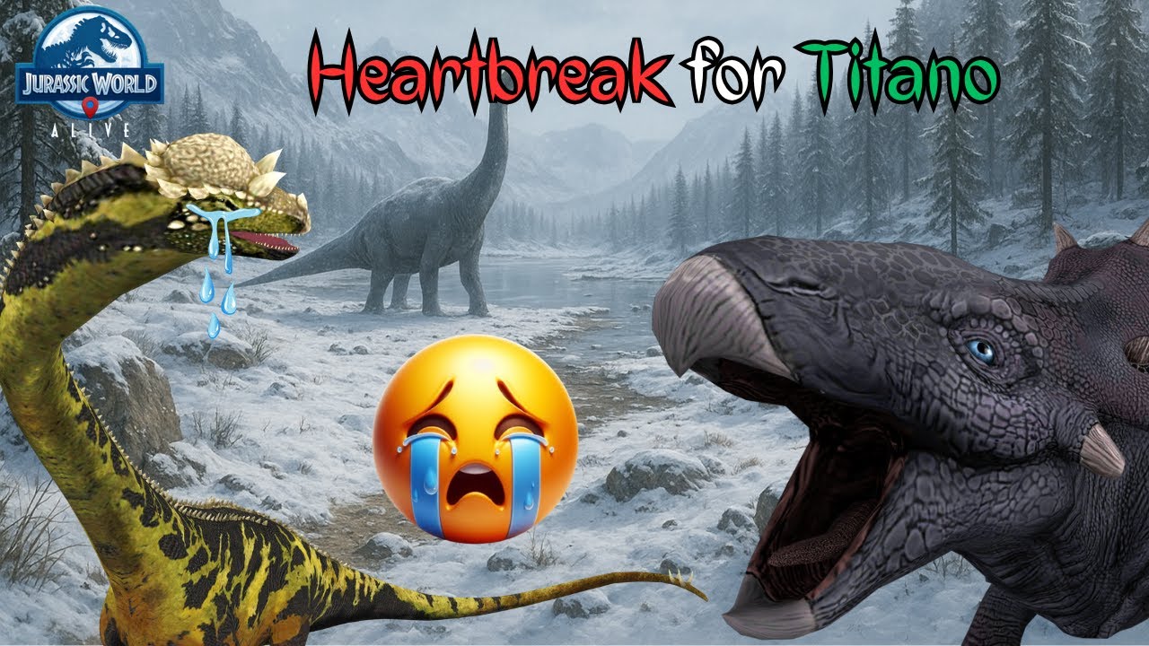 Разбитое сердце Титанотхолуса 💔 | PVP-сражения | Геймплей Jurassic World Alive 616
