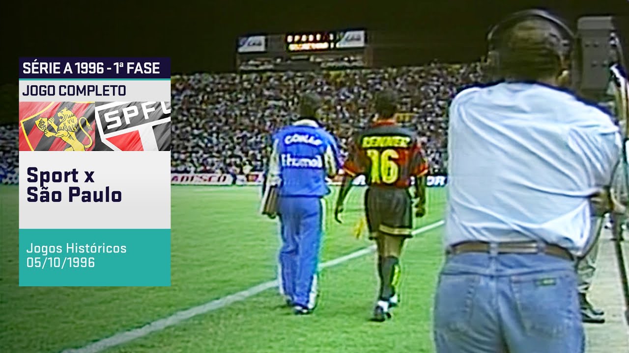 SD/HD⁶⁰ | Jogo Completo - Sport 2 x 1 São Paulo pelo Campeonato Brasileiro de 1996
