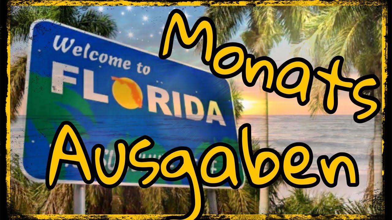 Monatliche Ausgaben in Florida USA|Lebenshaltungskosten!