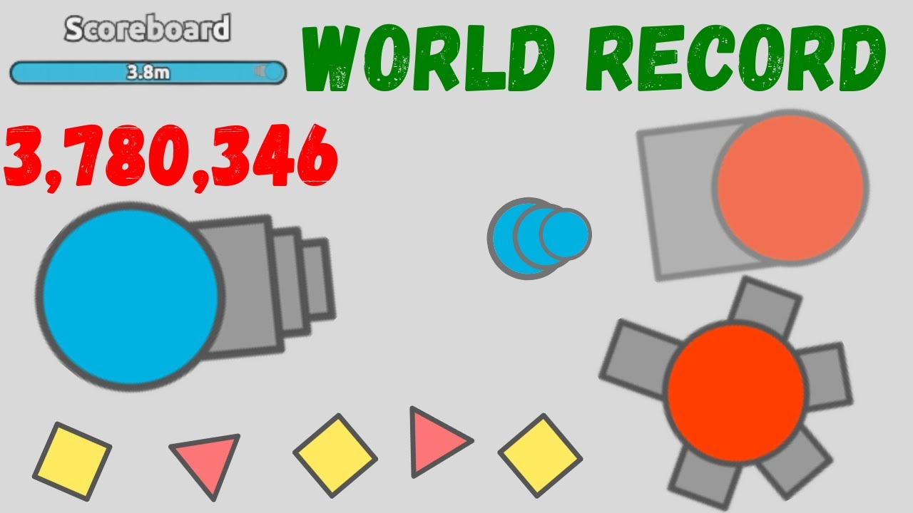 Diep.io | Легендарный забег | Хищник 3,78 м в 2TDM (WR)