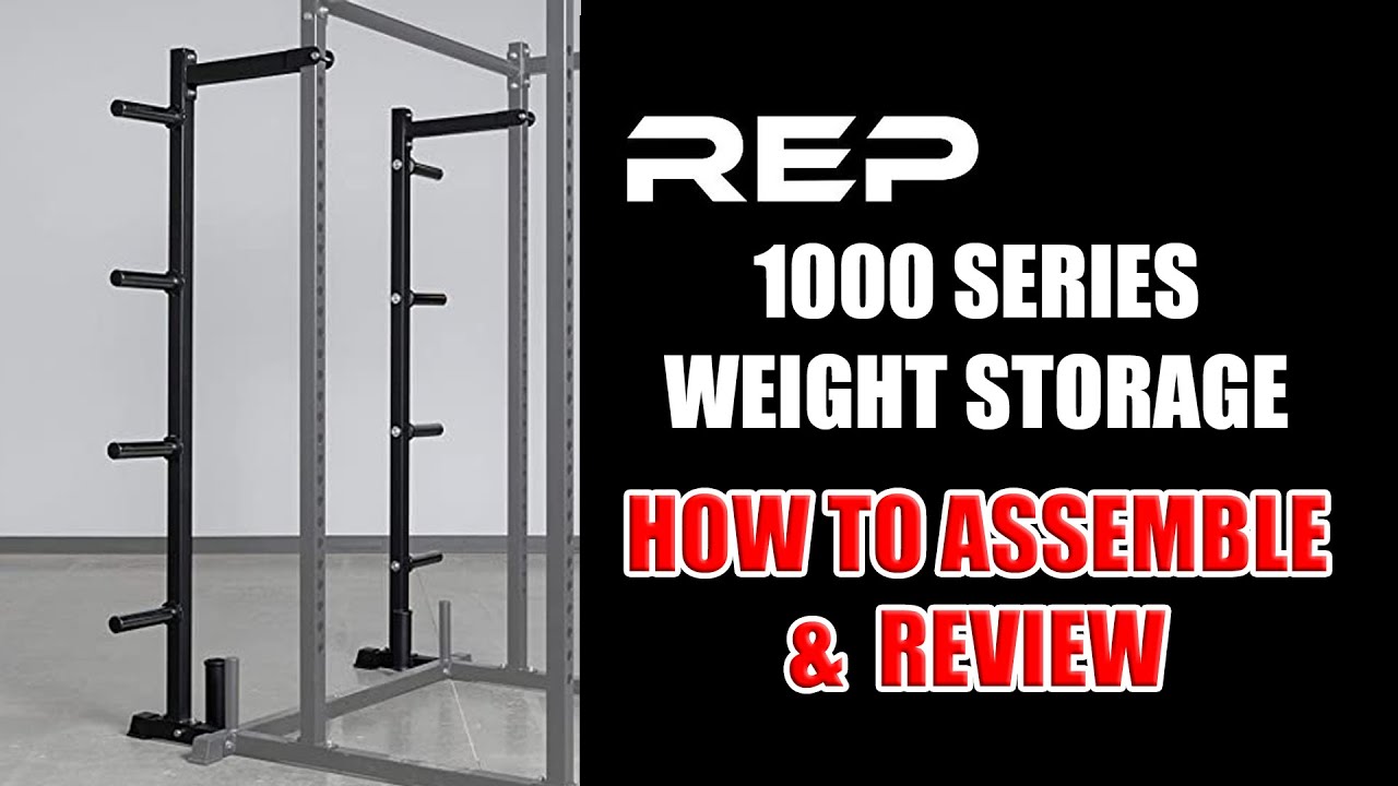 REP 1000 Series Weight Storage - How to assemble - How to put together PR-1100 Power Rack Lat Row