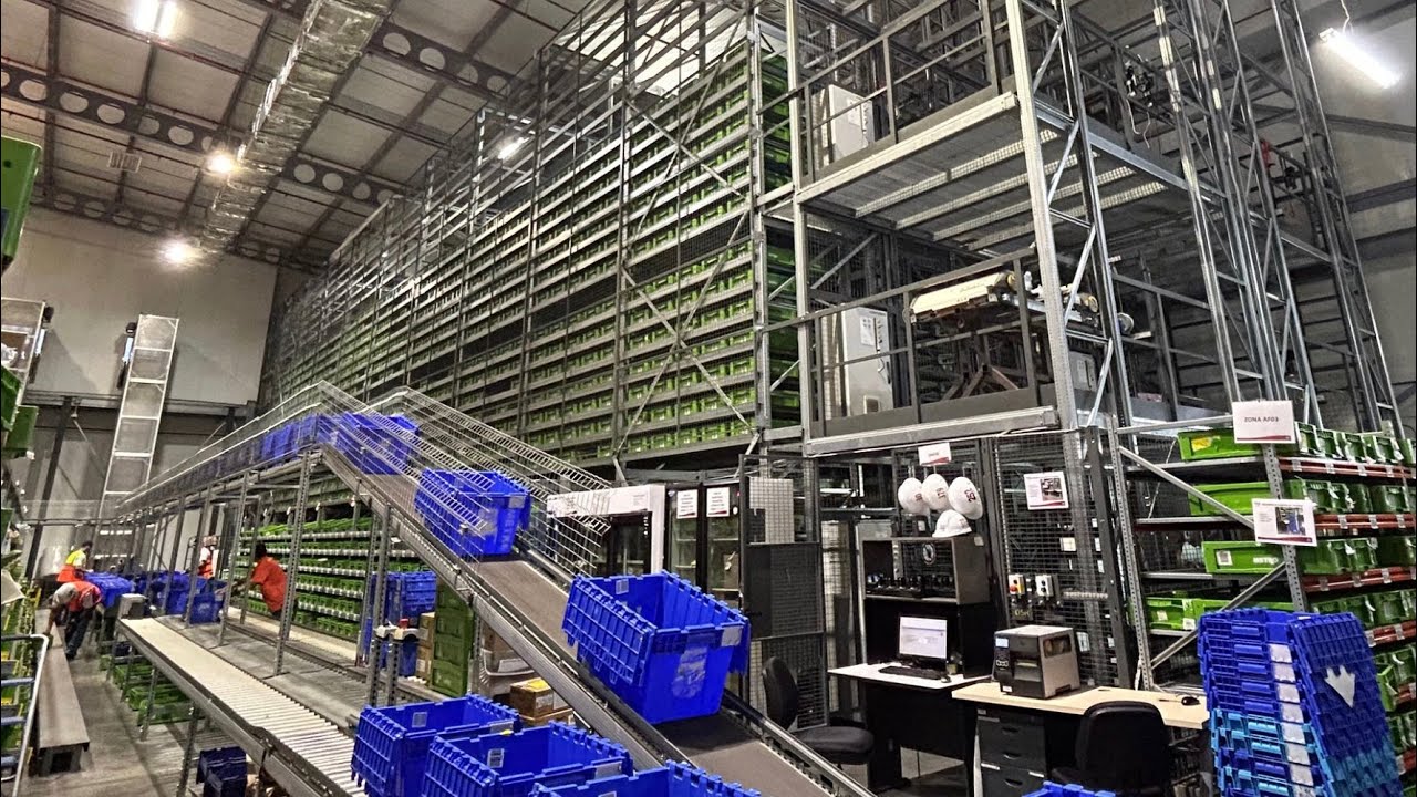 Knapp Shuttle System for Sale - and a lot of conveyors - dismantled and packed