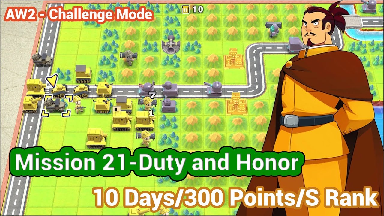 AW2 - Mission 21 - Duty and Honor - Challenge Campaign | Advance War 1+2 Re-boot Camp