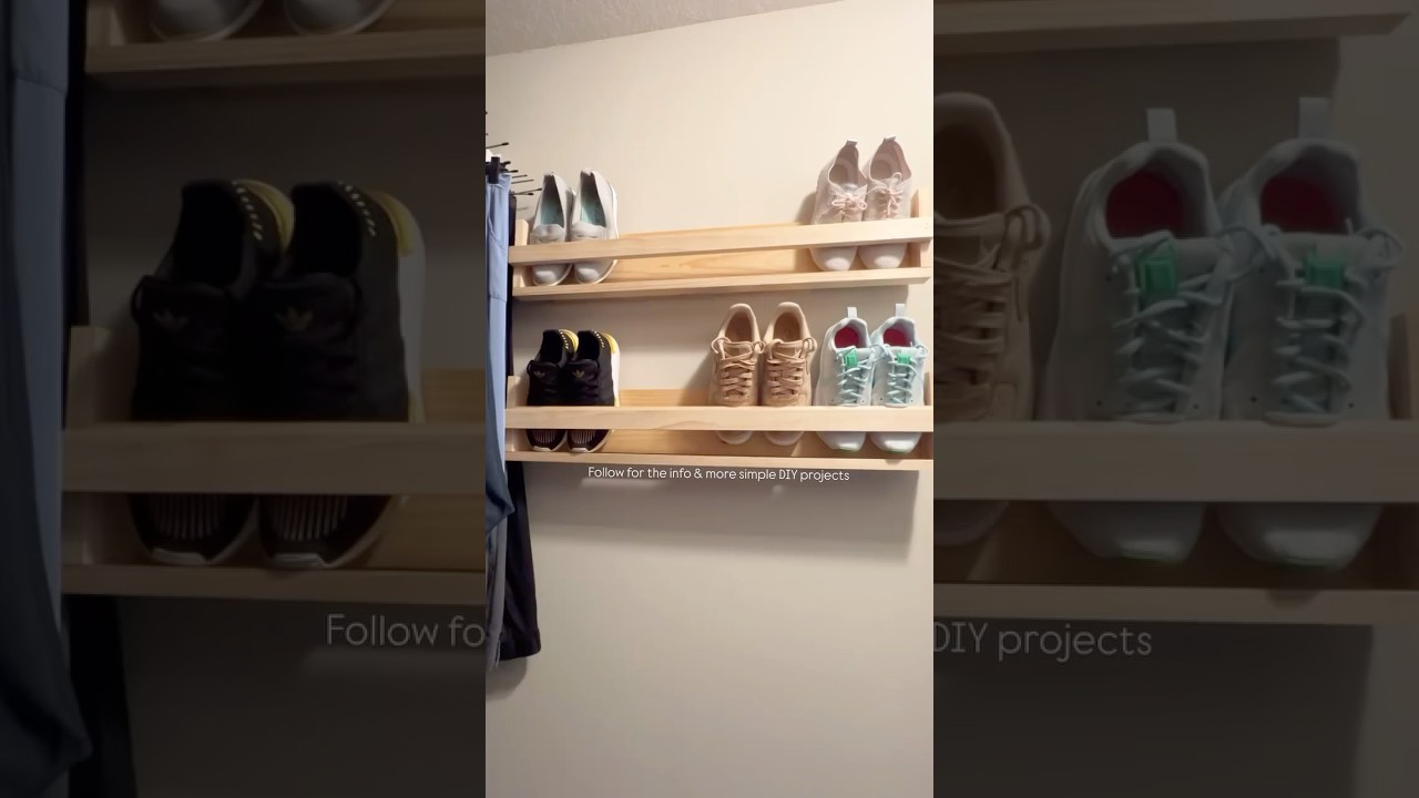 Shoe storage with a simple DIY