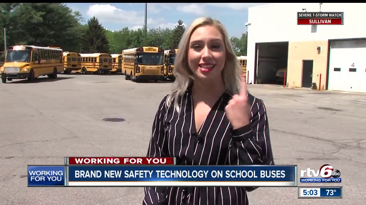 Brand new safety technology on school buses