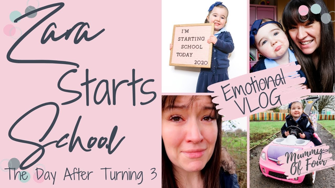ZARA STARTS NURSERY SCHOOL CHATTY & EMOTIONAL VLOG | STARTING SCHOOL STORY | MUMMY OF FOUR UK