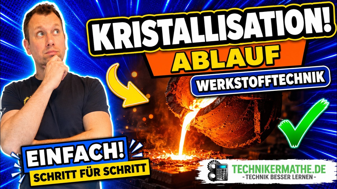 Kristallisation von Metallen [Keimbildung] - Werkstofftechnik für Ingenieure & Techniker [2022]