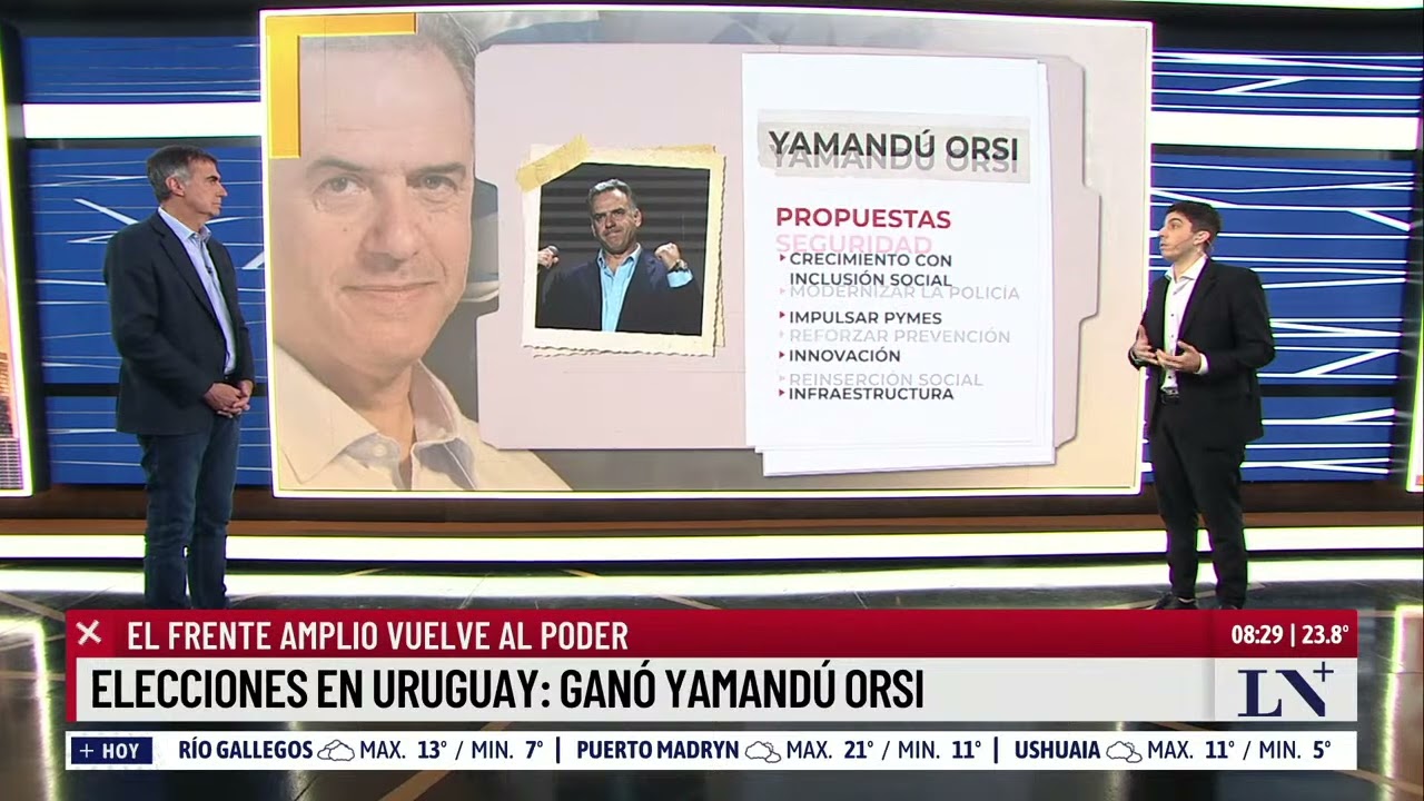 Elecciones en Uruguay: ganó Yamandú Orsi