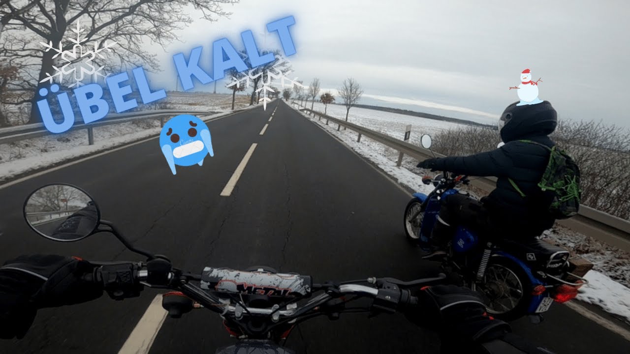 SIMSON fahren im WINTER | Simson tanken | GoPro Hero 8 | Motovlog #1