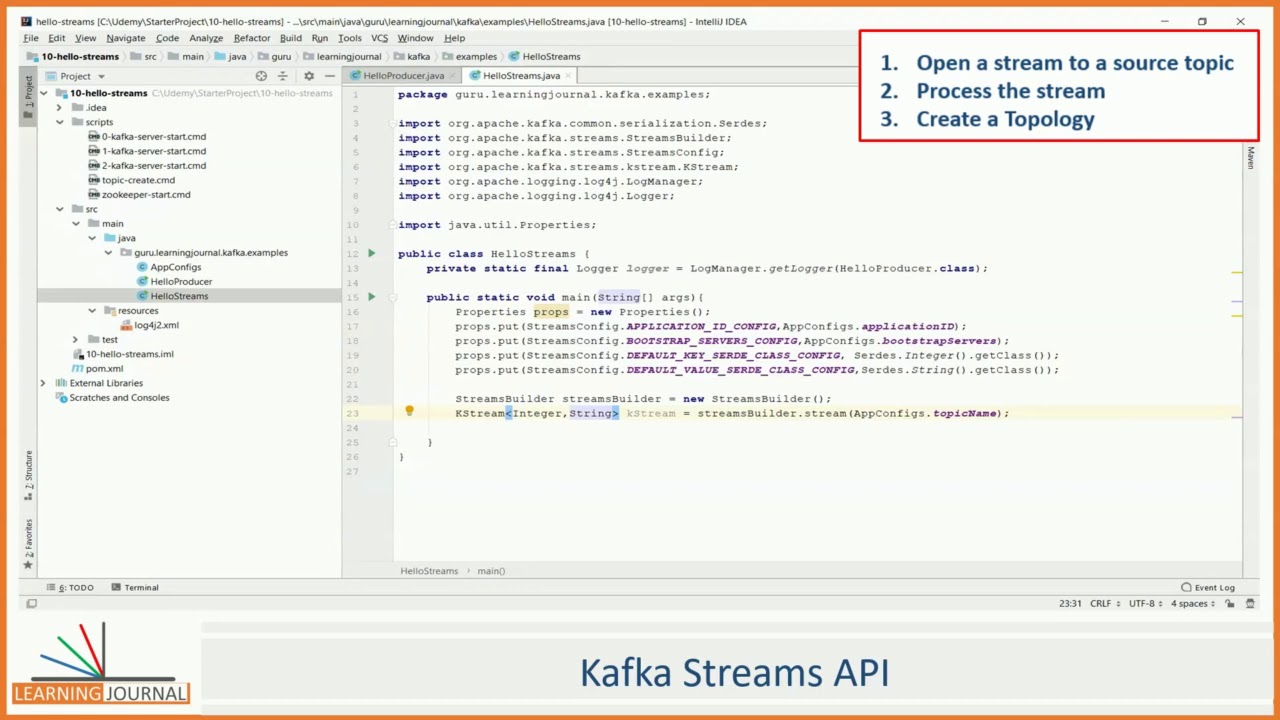 Kafka Streams API - Quick Start - Apache Kafka Tutorial