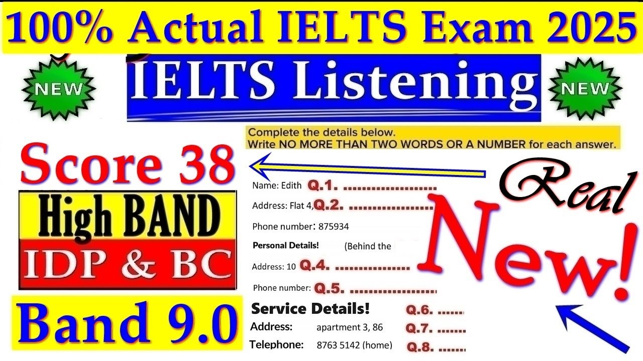 IELTS Listening Practice Test 2026 | New Real IELTS Exam With Answers | 01 Feb 2026