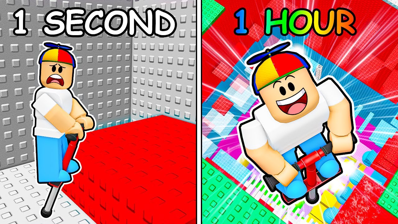 Every Second +1 POGO JUMP to Escape Roblox TOWER...