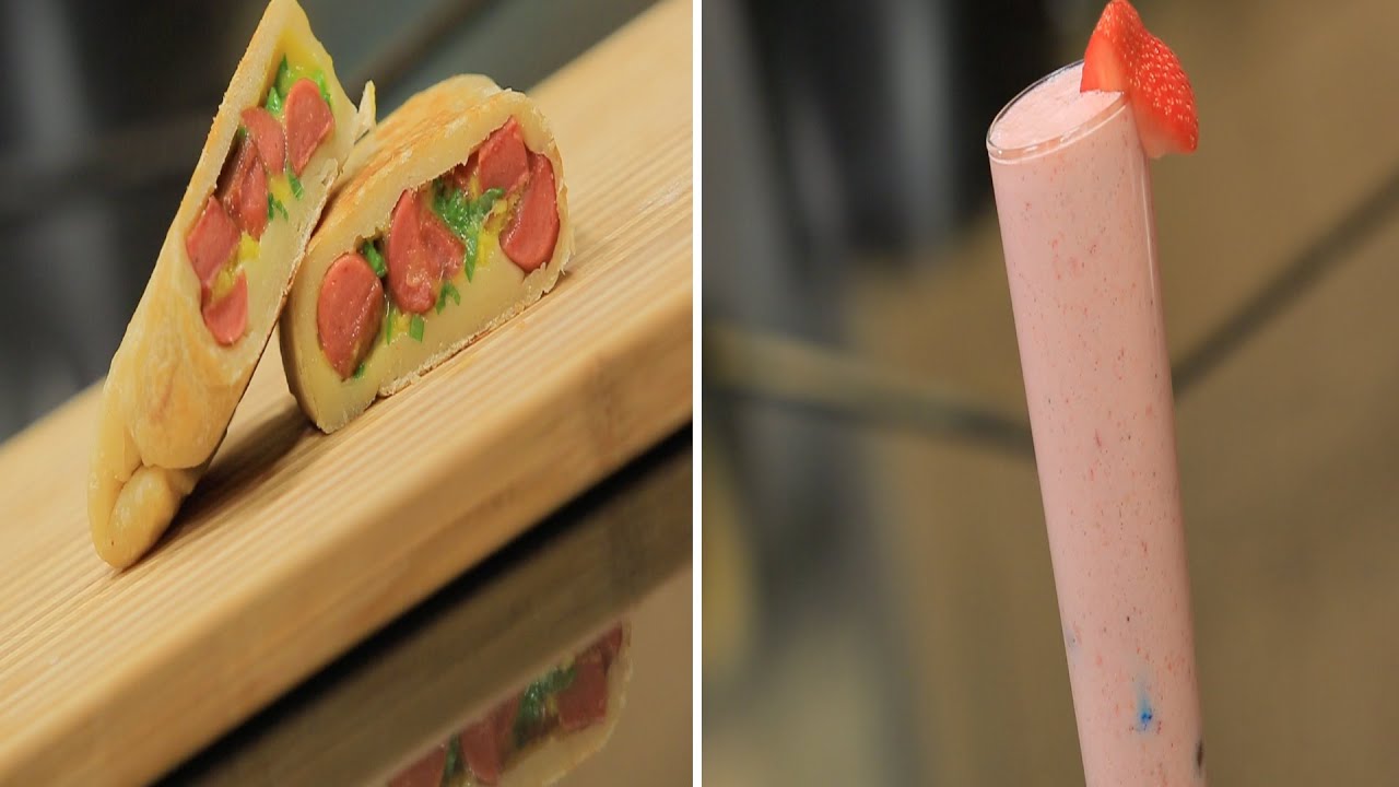 سندوتش هوت دوج بصوص برنيز - ميلك تشيك الفراولة | سندوتش وحاجة ساقعة حلقة كاملة