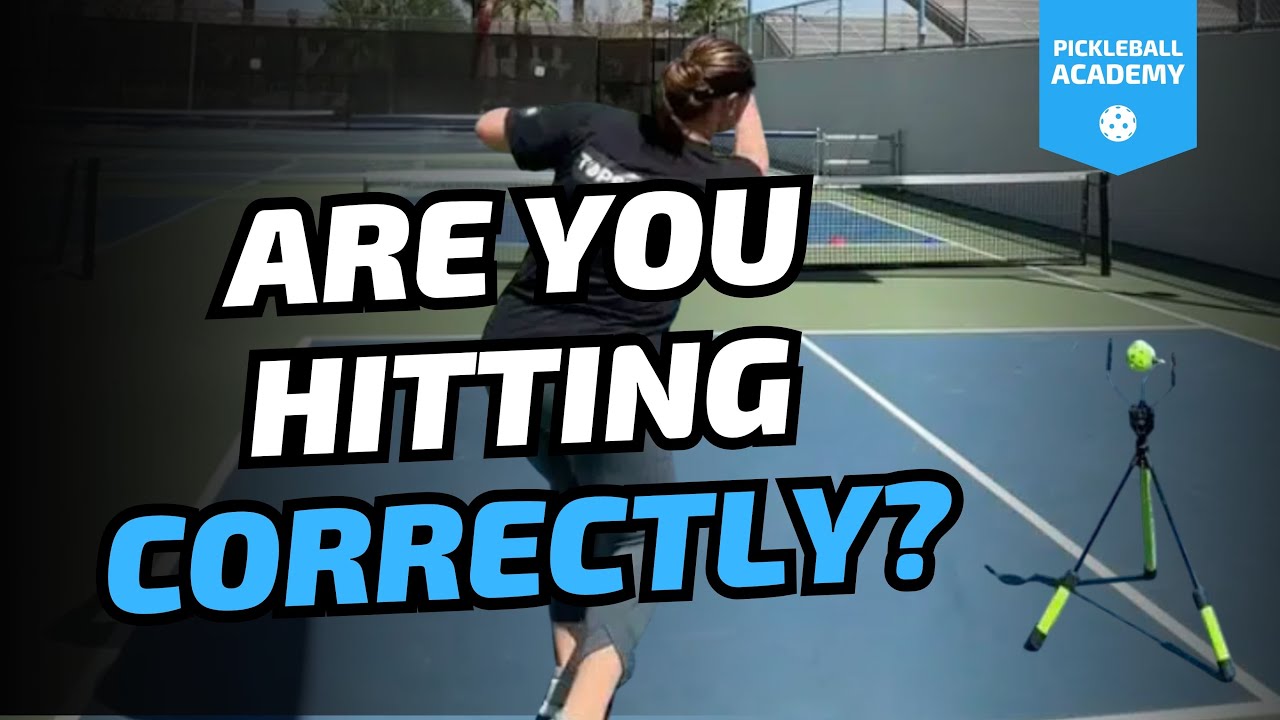 How To Hit The Pickleball TopspinPro Correctly