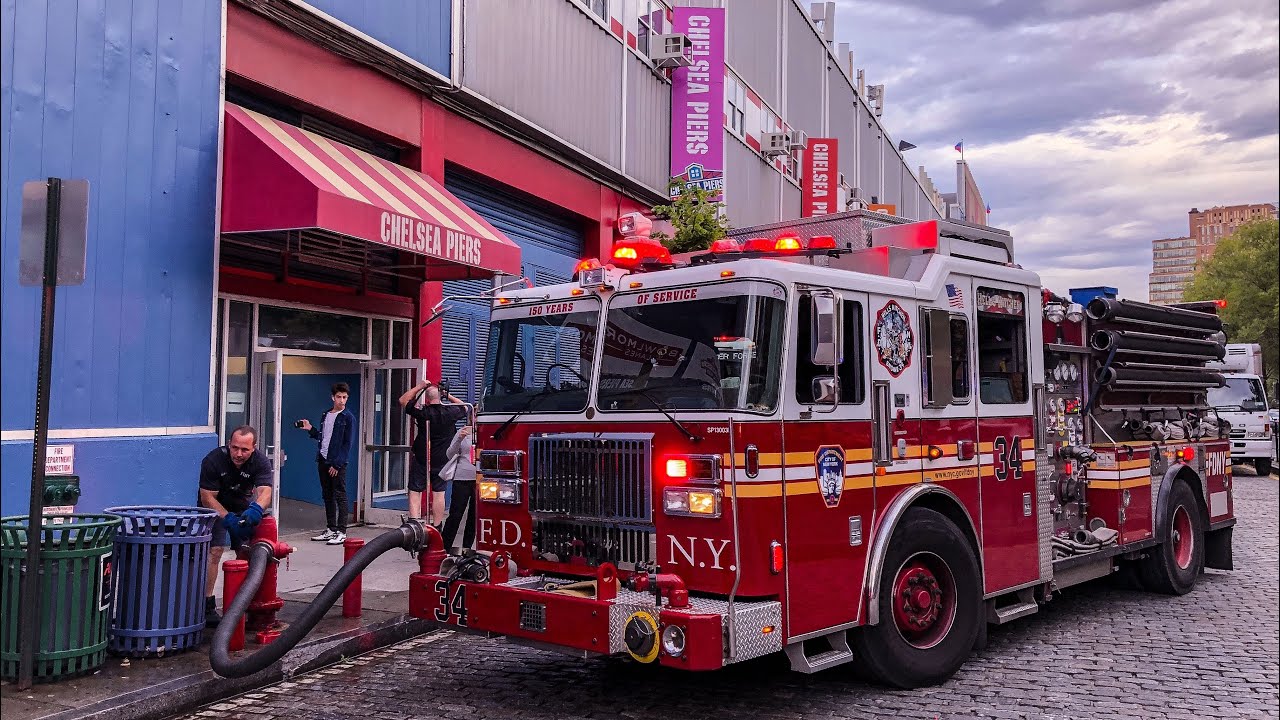 [ Manhattan Box 601 ] *Pre-Arrival* Fire at Chelsea Piers Sports Facility