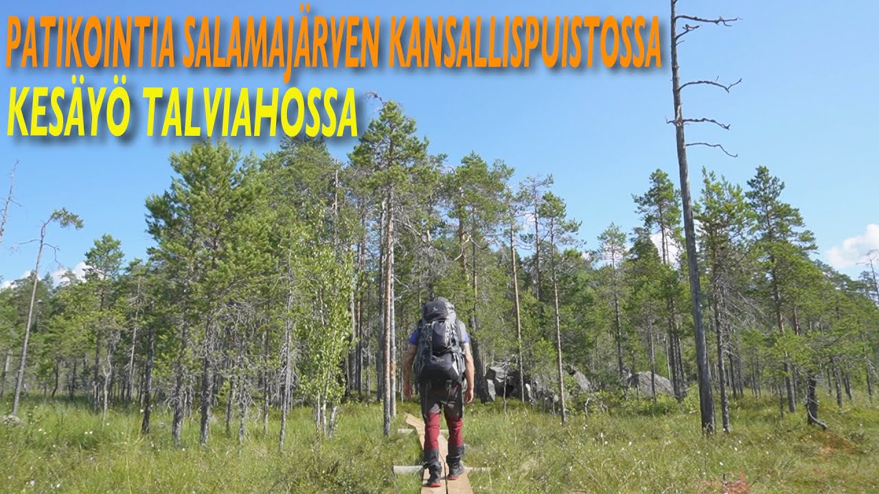 Patikointia Salamajärven Kansallispuistossa - Kesäyö Talviahossa