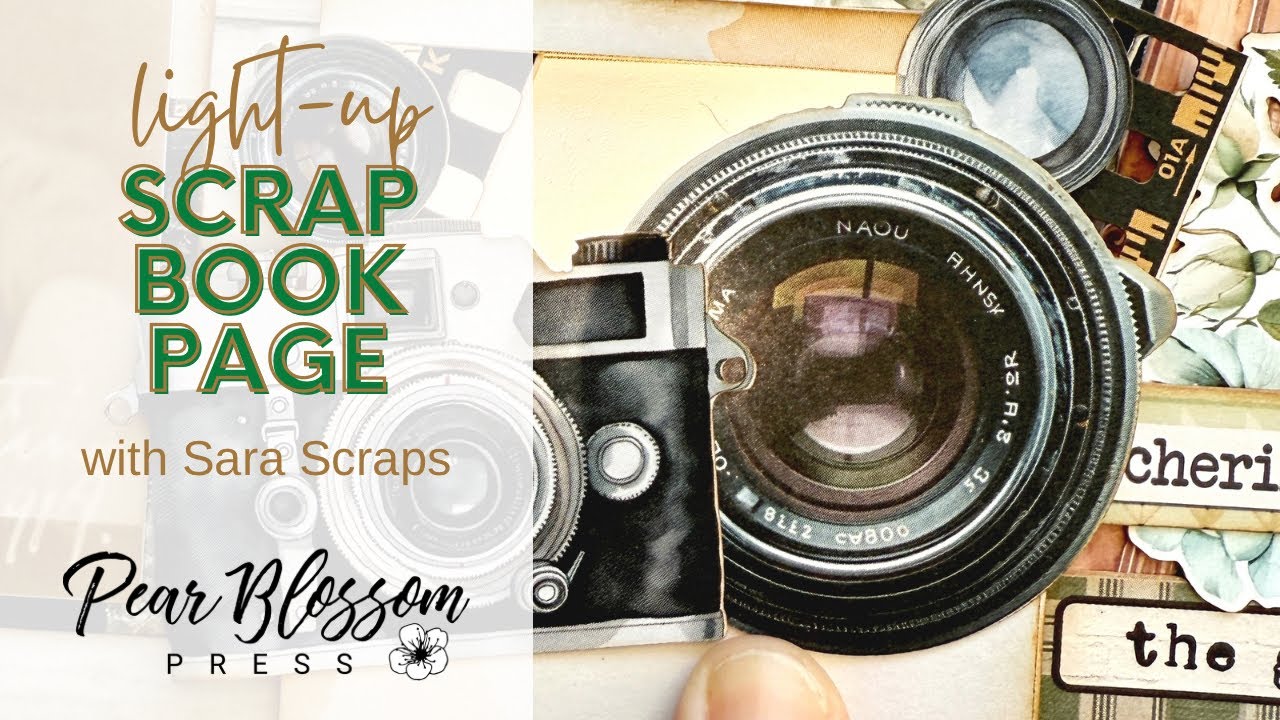 Interactive Light-Up Scrapbook Page With @SaraScraps