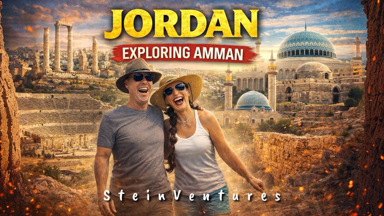 Jordan Episode 1:Amman. We check out the Citadel, the Roman coliseum and sample what the locals eat.
