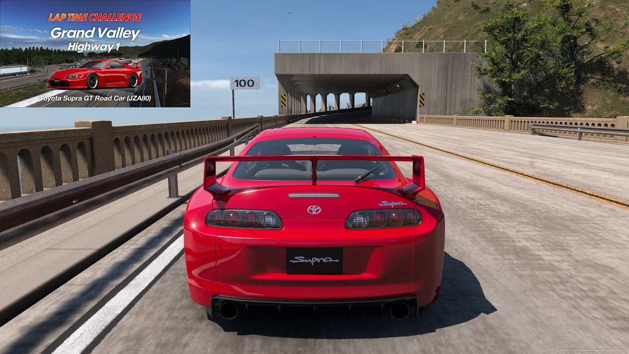 Gran Turismo 7 | Lap Time Challenge | Grand Valley - Highway 1 | Toyota Supra GT Road Car (JZA80)