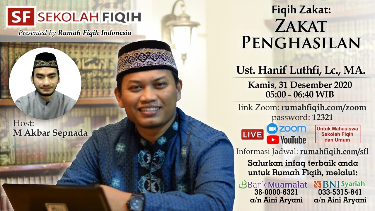 Zakat Penghasilan - Ustadz Hanif Luthfi, Lc., MA