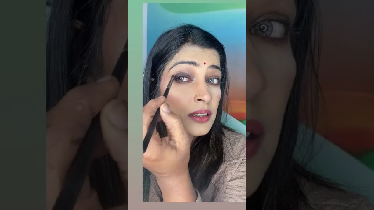 Smokey eye makeup #makeuptutorial #makeup #trending 