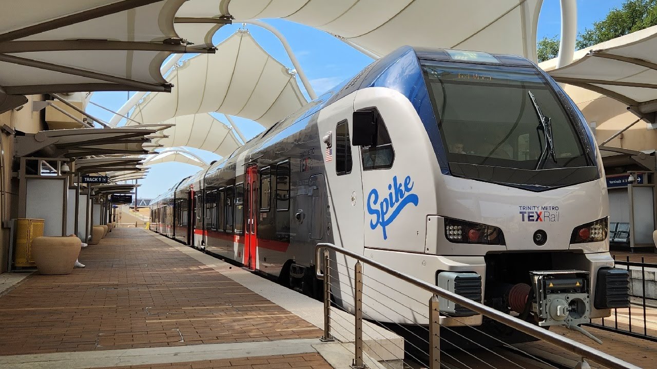 [4K] – Full Ride – Fort Worth's Trinity Metro TEXRail – Westbound – DFW Airport – Fort Worth T&P