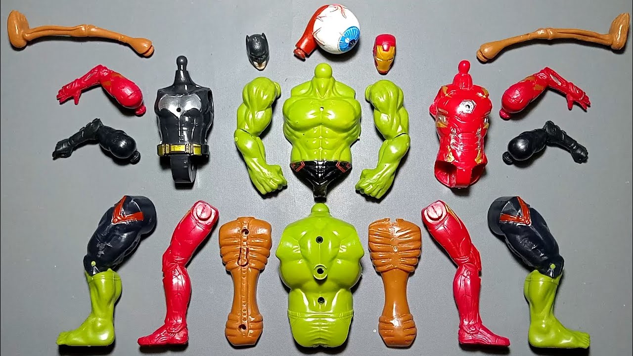 Игрушки Мстителей: Халк Смэш, Сиреноголовый, Железный Человек, Бэтмен. Игрушки супергероев.