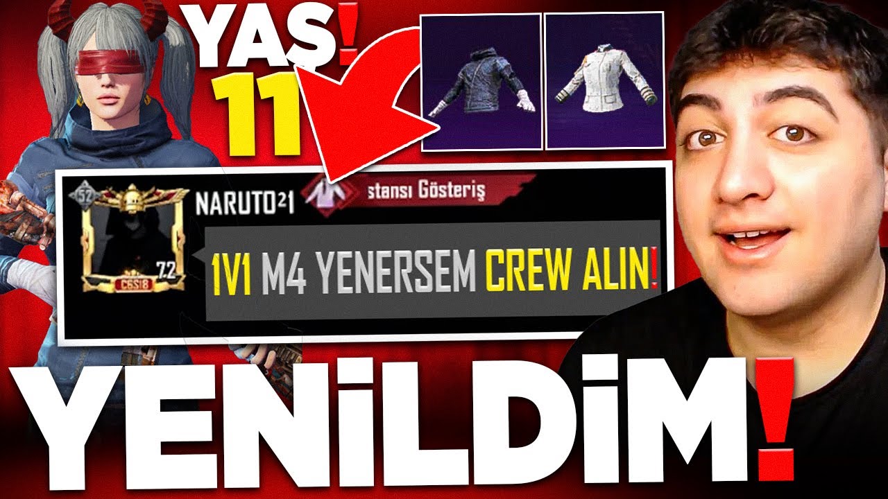 YENİLİRSEM CREW SETİ ALIYORUM! (YENİLDİM!) | PUBG Mobile