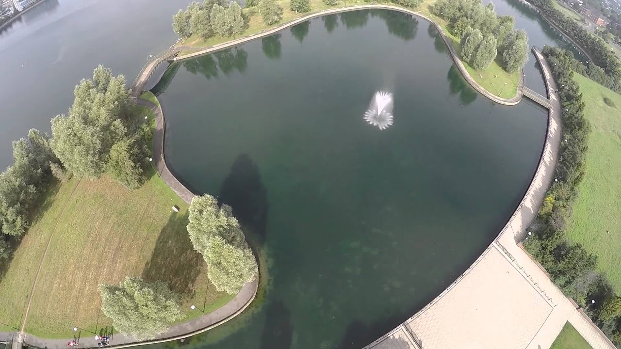 South Yorkshire.  Doncaster ( Lakeside ) Amazing drone video from the sky...