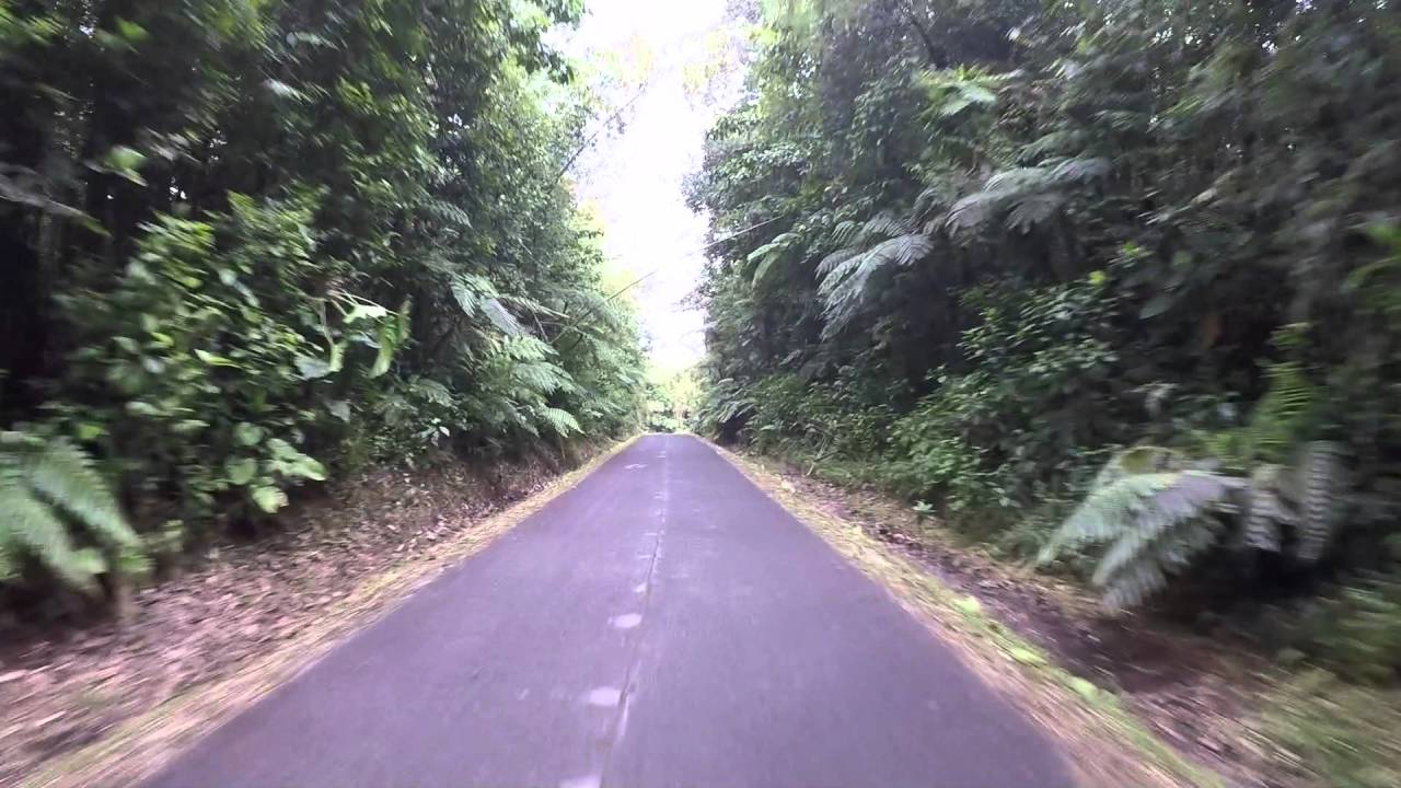 Guadeloupe Route vers La Soufrière, Gopro / Guadeloupe Road to Soufriere volcano, Gopro