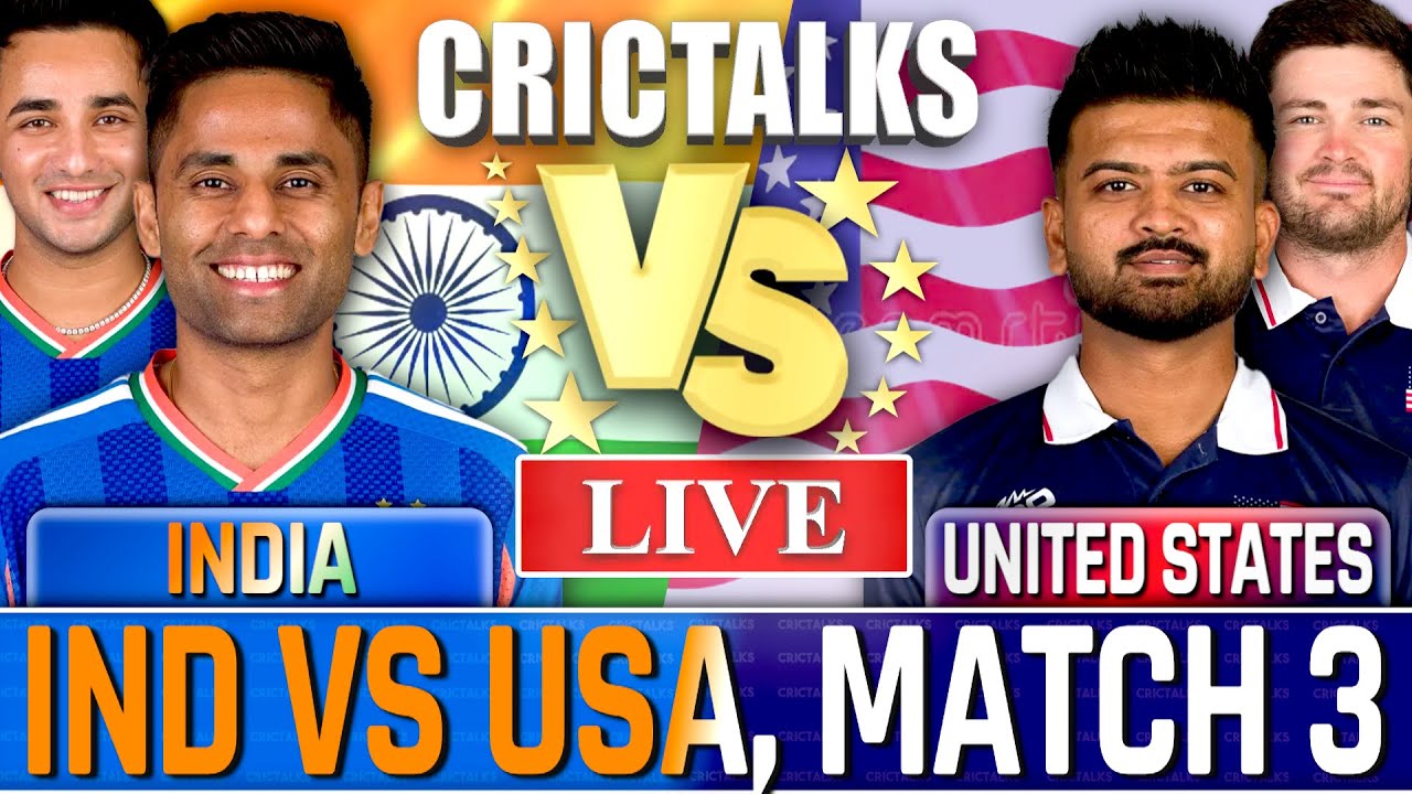 🔴 India v United States, World Cup, Cricket Live Match Today Score Commentary, Last 4 Over