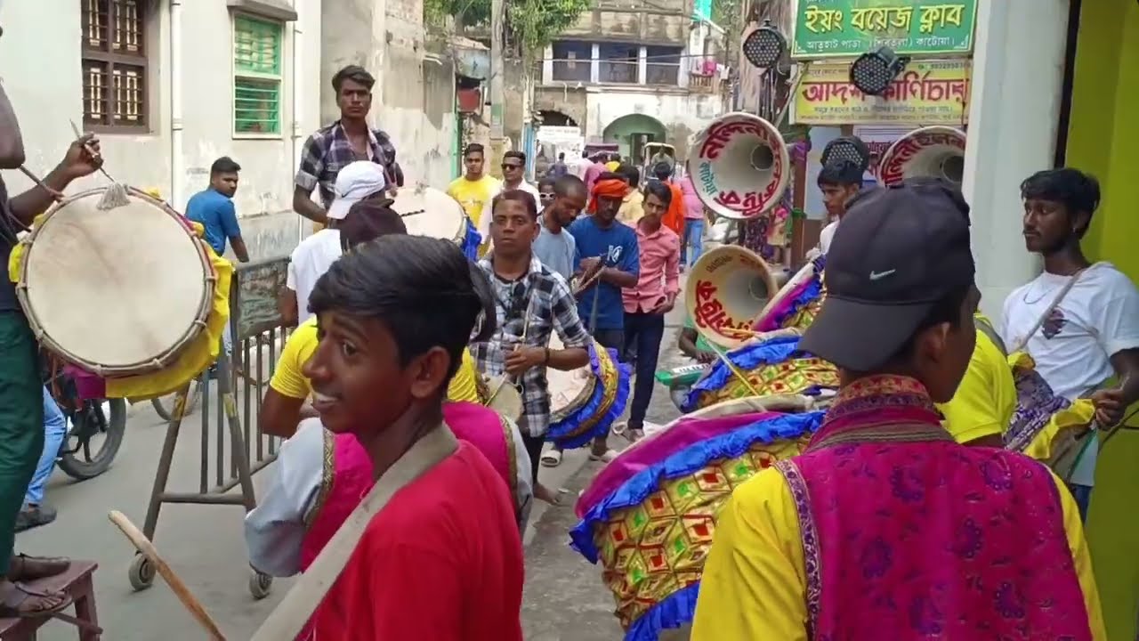 ❤️‍🔥👀Ravi Jhankar Dhol Tasha Party Play 🎹 Mashup Song👀❤️‍🔥|| Katwa Kartik Lorai🔥💥🔥