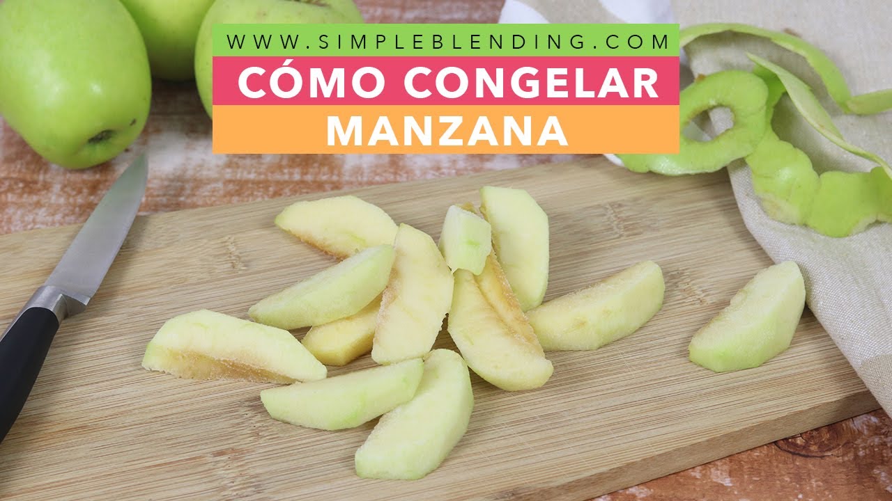 CÓMO CONGELAR MANZANA EN CASA | Congelación casera de manzana | Conservación alimentos